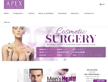 Tablet Screenshot of apexprofoundbeauty.com